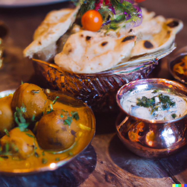 Malai Kofta and Naan